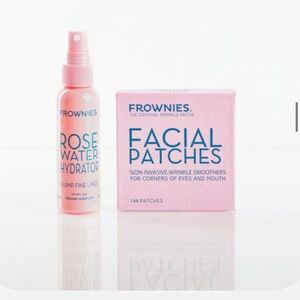 Frownies Facial Patches with Rosewater Hydrator Spray